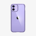 ACS03110 - iPhone 12 Mini Case Ultra Hybrid in iris purple showing the back