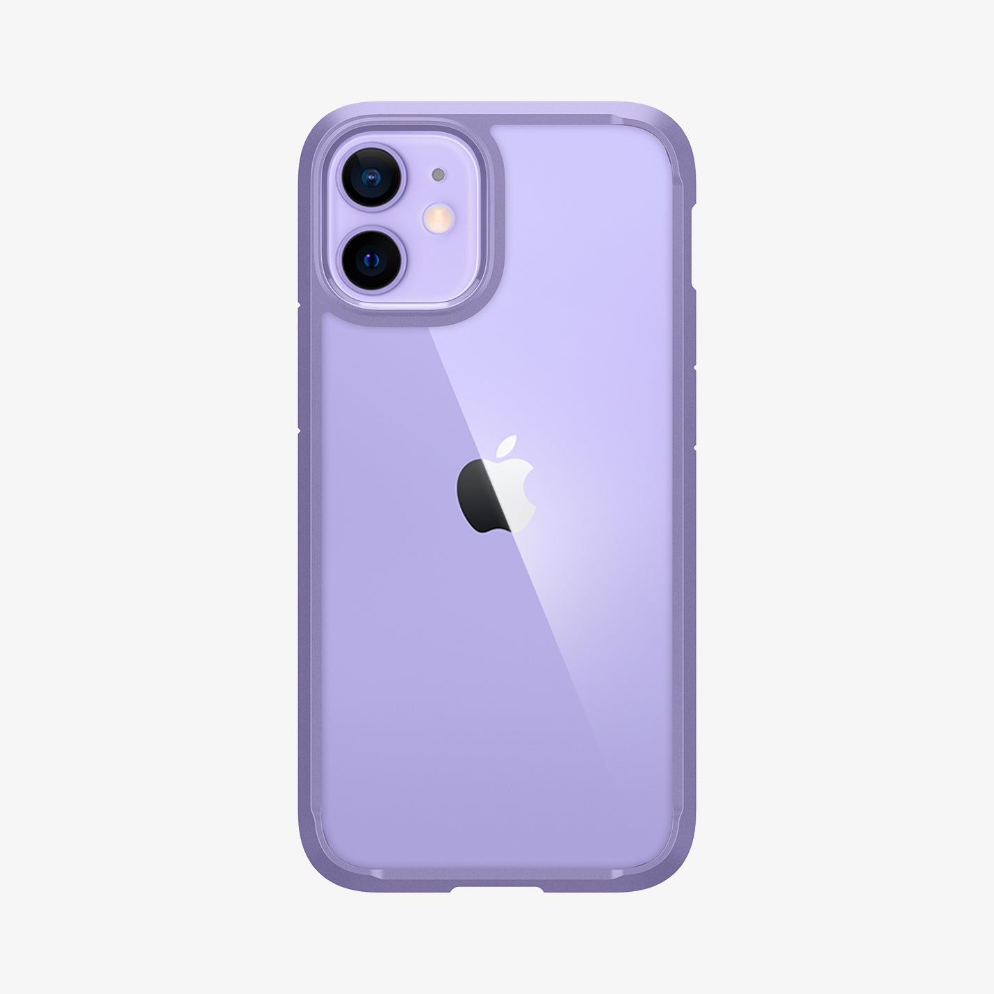 ACS03110 - iPhone 12 Mini Case Ultra Hybrid in iris purple showing the back
