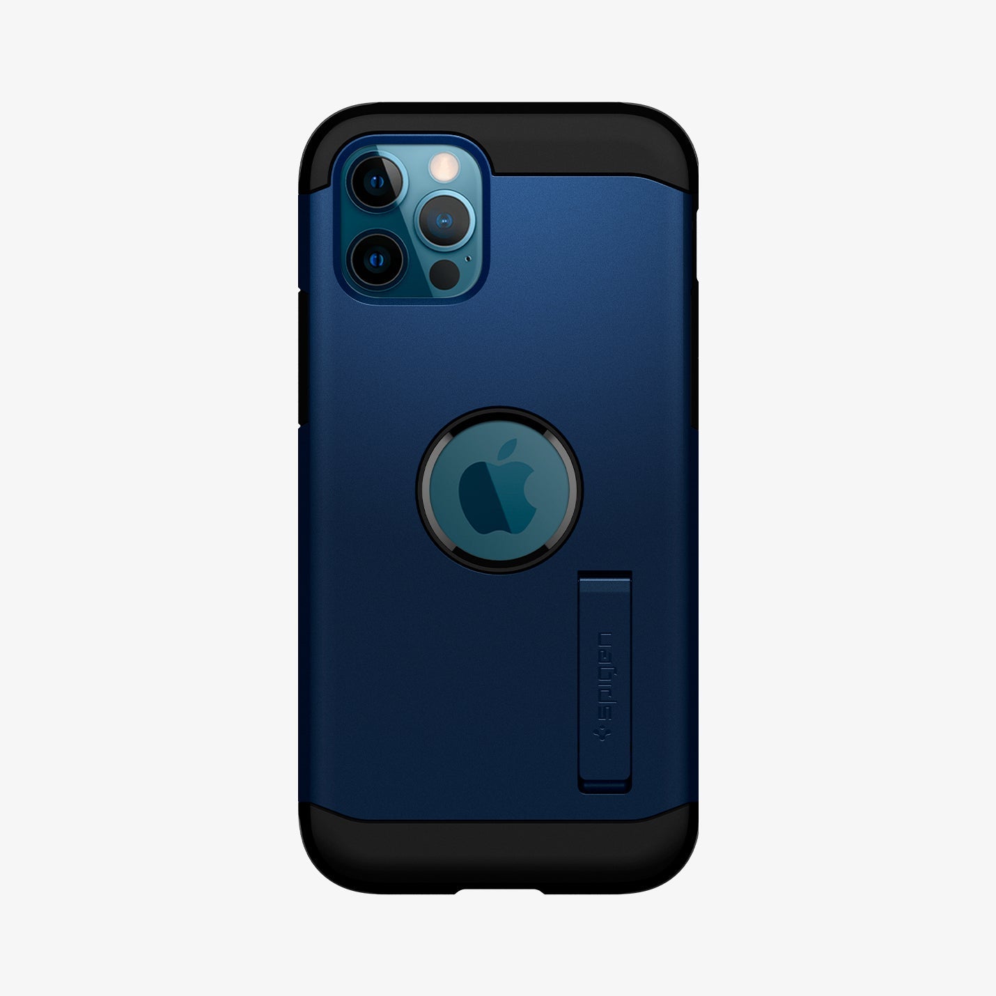 ACS02298 - iPhone 12 / iPhone 12 Pro Case Tough Armor in navy blue showing the back