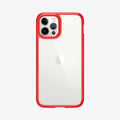 ACS01704 - iPhone 12 Pro / 12 Case Ultra Hybrid in red showing the back