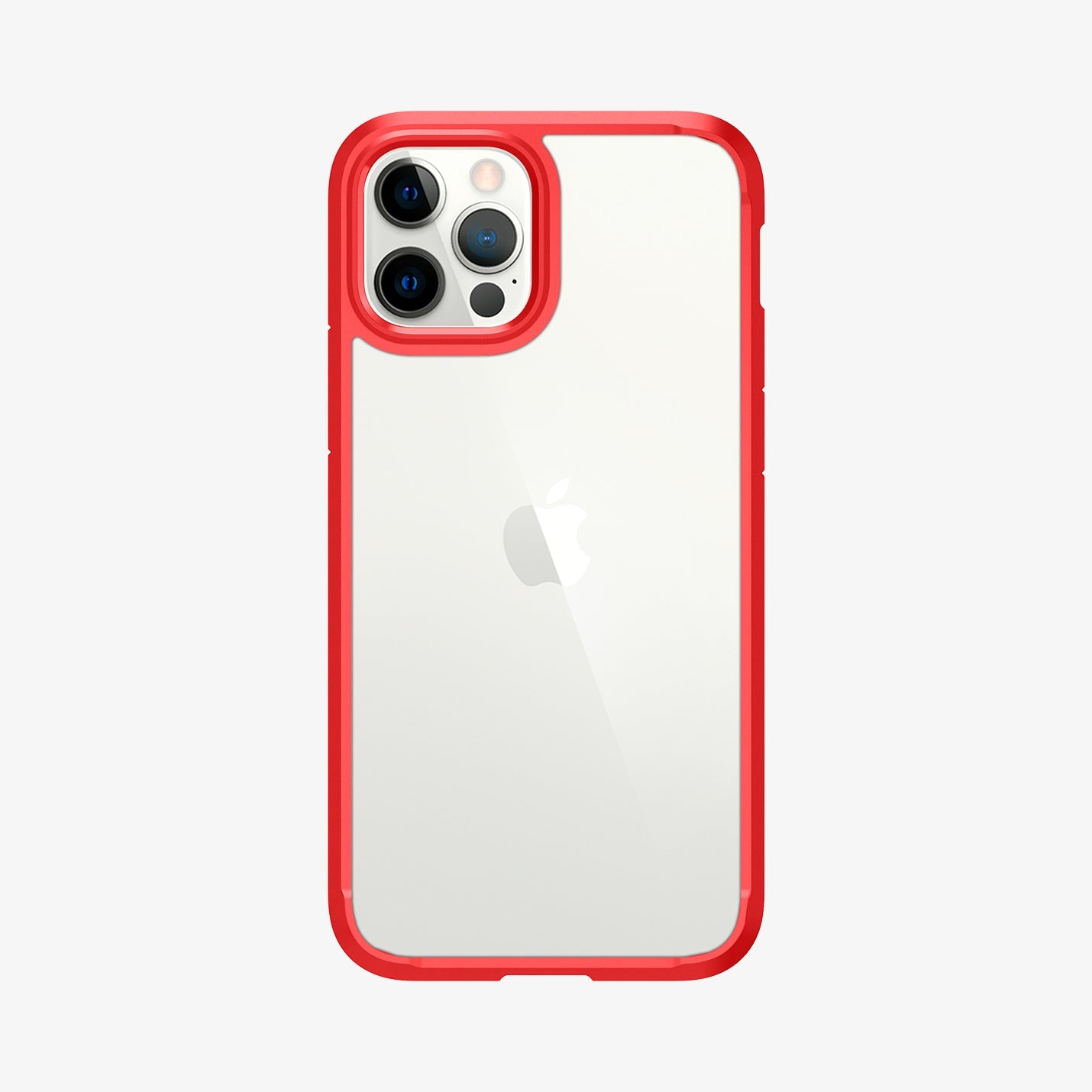 ACS01704 - iPhone 12 Pro / 12 Case Ultra Hybrid in red showing the back