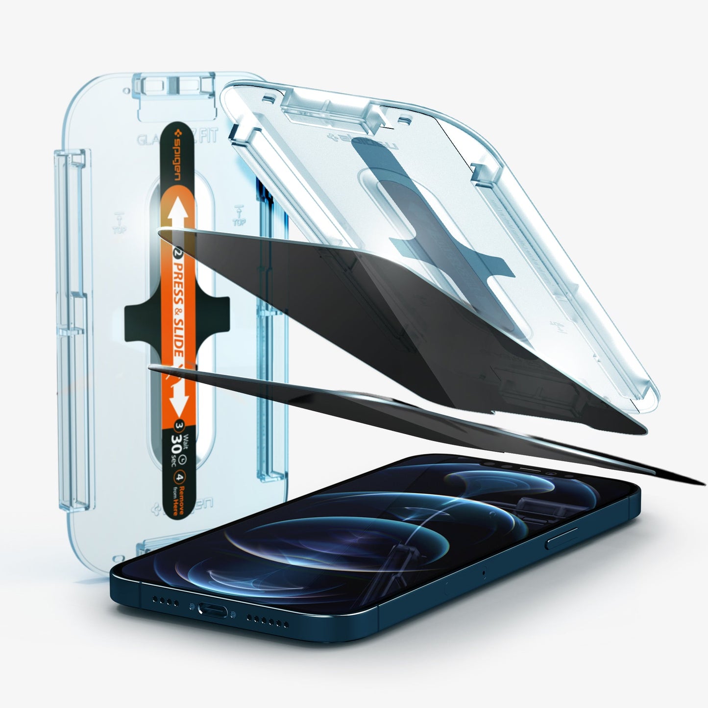 AGL02520 iPhone 12 Pro Max Screen Protector EZ FIT GLAS.tR Privacy V2