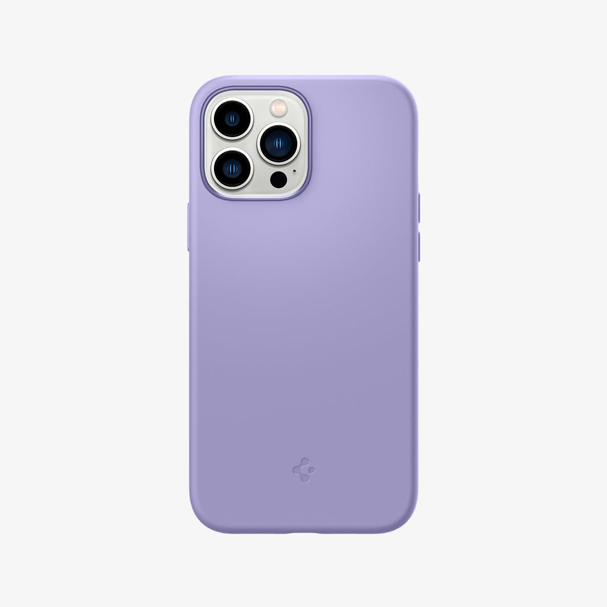 ACS03231 - iPhone 13 Pro Max Case Silicone Fit in iris purple showing the back