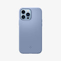 ACS03907 - iPhone 13 Pro Max Case Silicone Fit in Sierra Blue showing the back