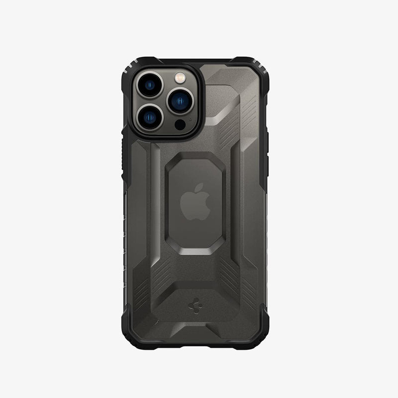 ACS03227 - iPhone 13 Pro Max Case Nitro Force in matte black showing the back