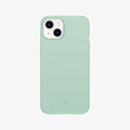 ACS03583 - iPhone 13 Mini Case Thin Fit in apple mint showing the back