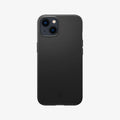ACS03678 - iPhone 13 Mini Case Thin Fit in black showing the back