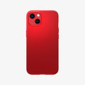 ACS03306 - iPhone 13 Mini Case Thin Fit in red showing the back