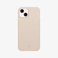 ACS03309 - iPhone 13 Mini Case Thin Fit in sand beige showing the back