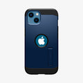 ACS03333 - iPhone 13 Mini Case Tough Armor in navy blue showing the back