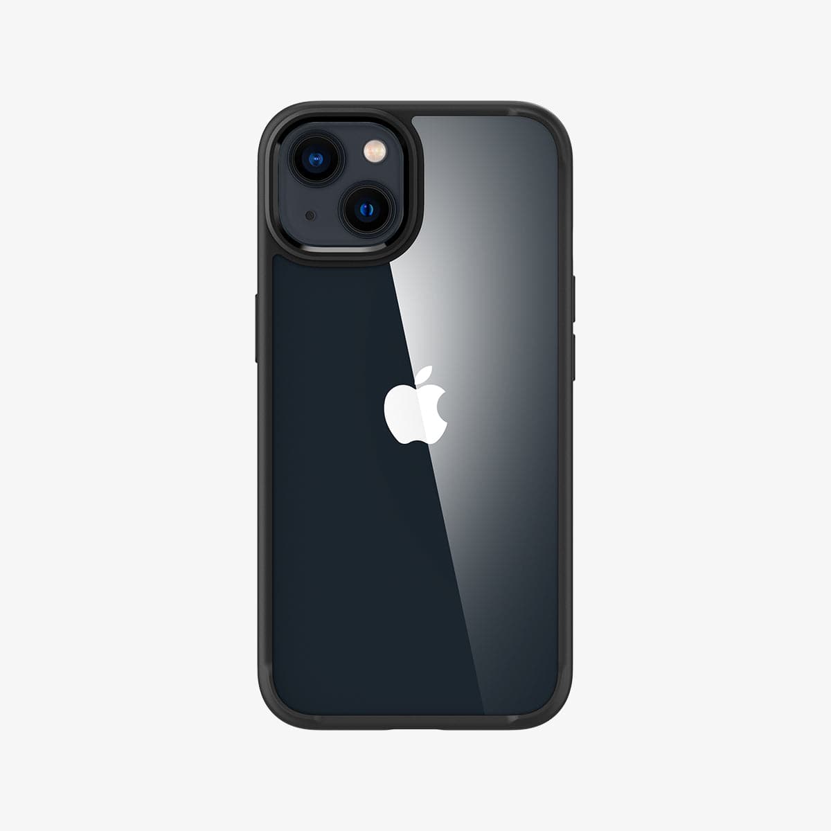 ACS03318 - iPhone 13 Mini Case Ultra Hybrid in matte black showing the back