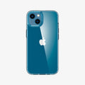 ACS03317 - iPhone 13 Mini Case Ultra Hybrid in crystal clear showing the back