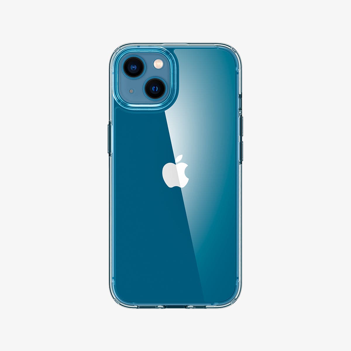 ACS03317 - iPhone 13 Mini Case Ultra Hybrid in crystal clear showing the back