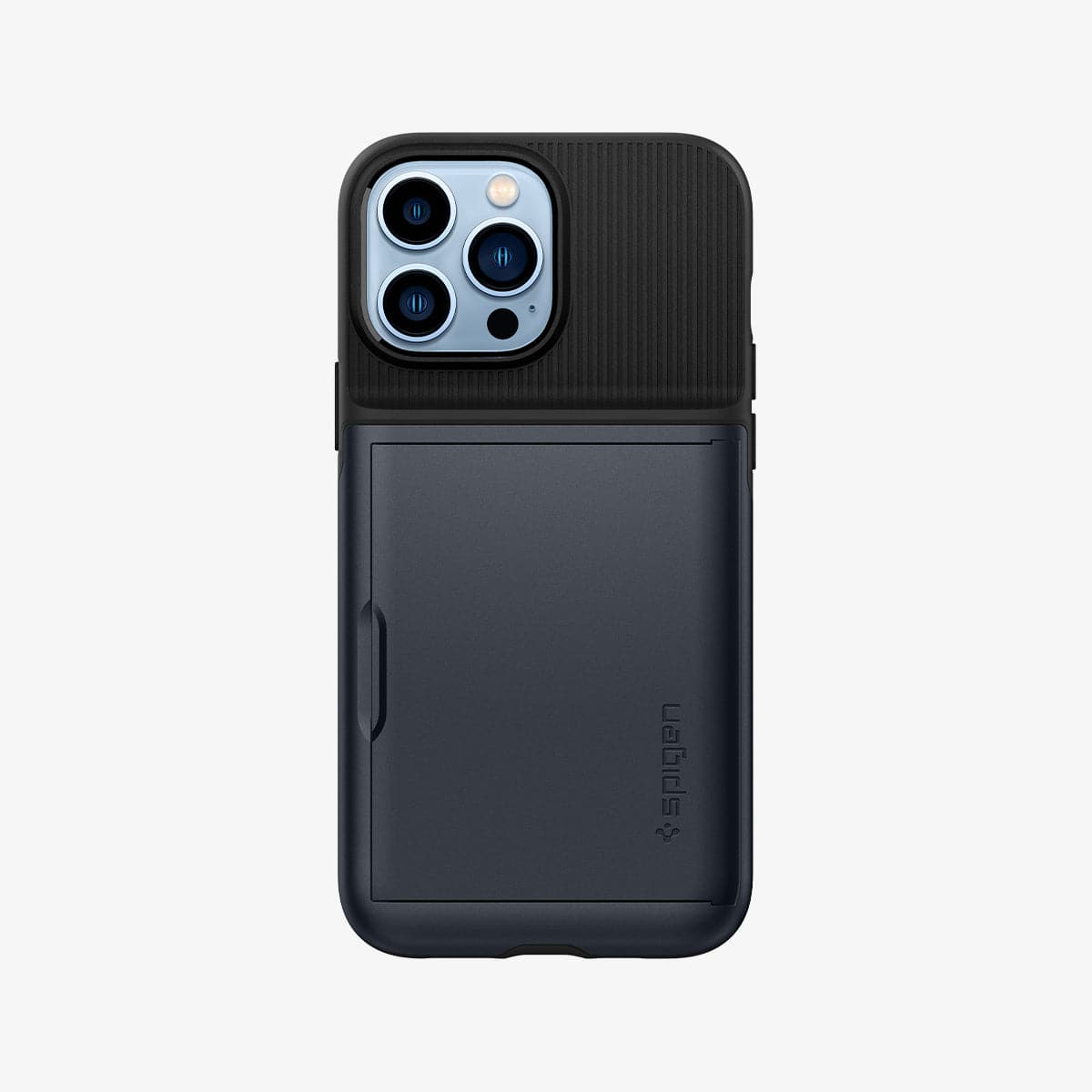 ACS03220 - iPhone 13 Pro Max Case Slim Armor CS in metal slate showing the back