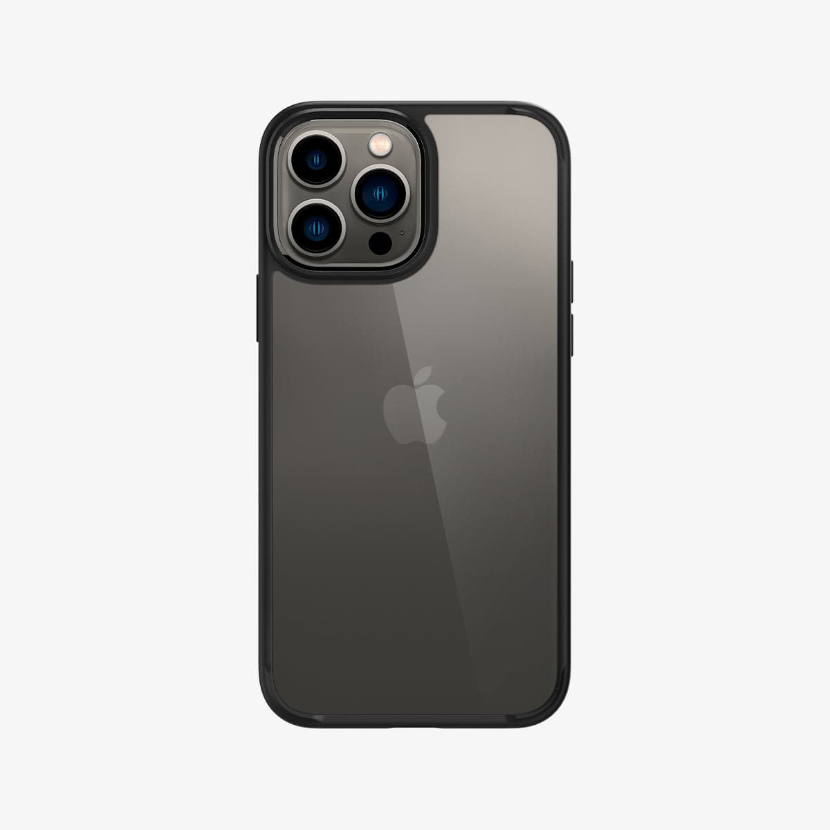 ACS03205 - iPhone 13 Pro Max Case Ultra Hybrid in matte black showing the back