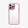 ACS03206 - iPhone 13 Pro Max Case Ultra Hybrid in red crystal showing the back