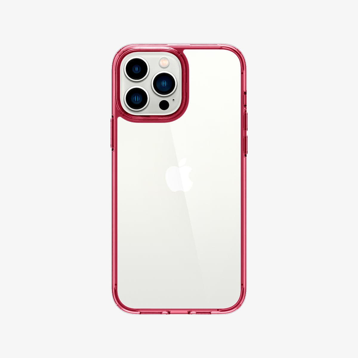 ACS03206 - iPhone 13 Pro Max Case Ultra Hybrid in red crystal showing the back