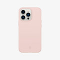 ACS03676 - iPhone 13 Pro Case Thin Fit in pink sand showing the back