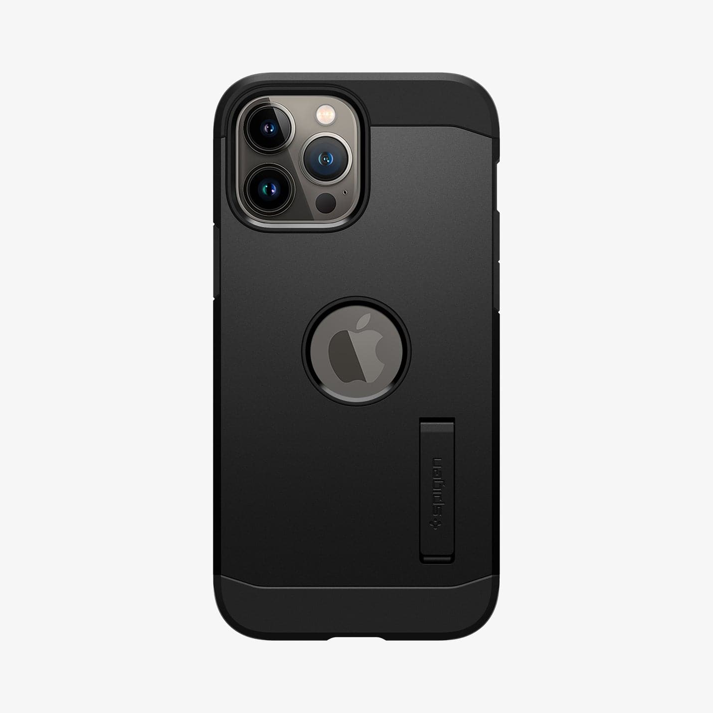 ACS03277 - iPhone 13 Pro Case Tough Armor in black showing the back