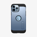 ACS03839 - iPhone 13 Pro Case Tough Armor in sierra blue showing the back
