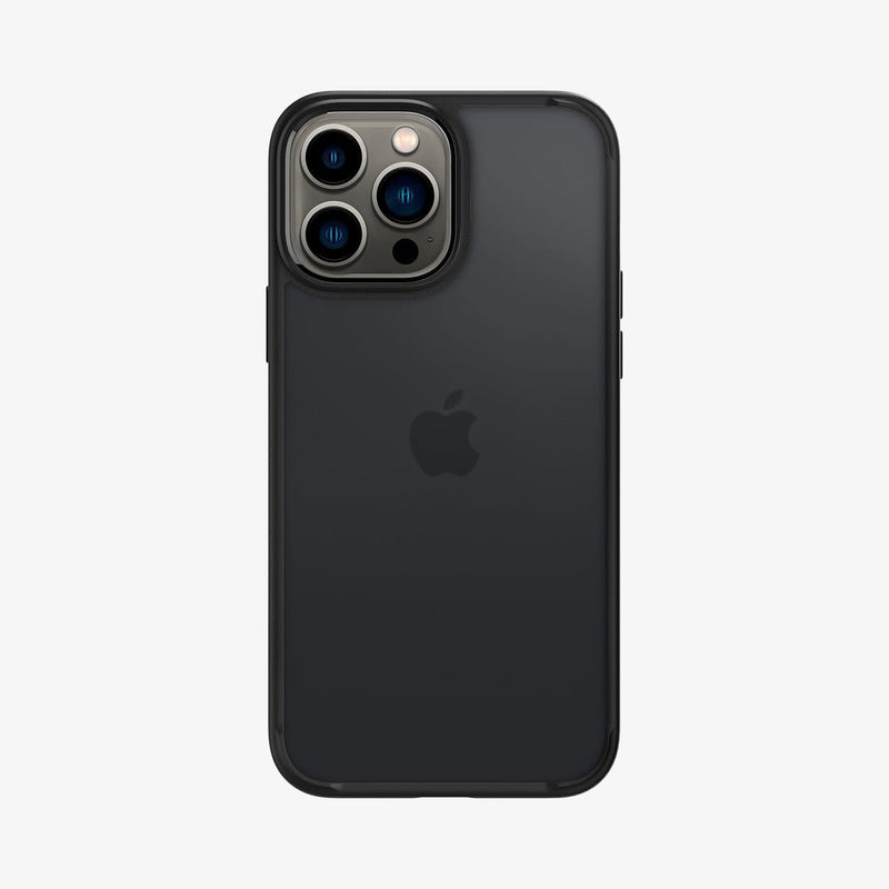 ACS03619 - iPhone 13 Pro Max Case Ultra Hybrid Matte in frost black showing the back