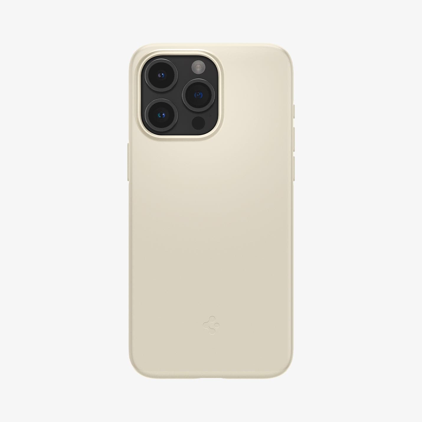 ACS06694 - iPhone 15 Pro Case Thin Fit in mute beige showing the back