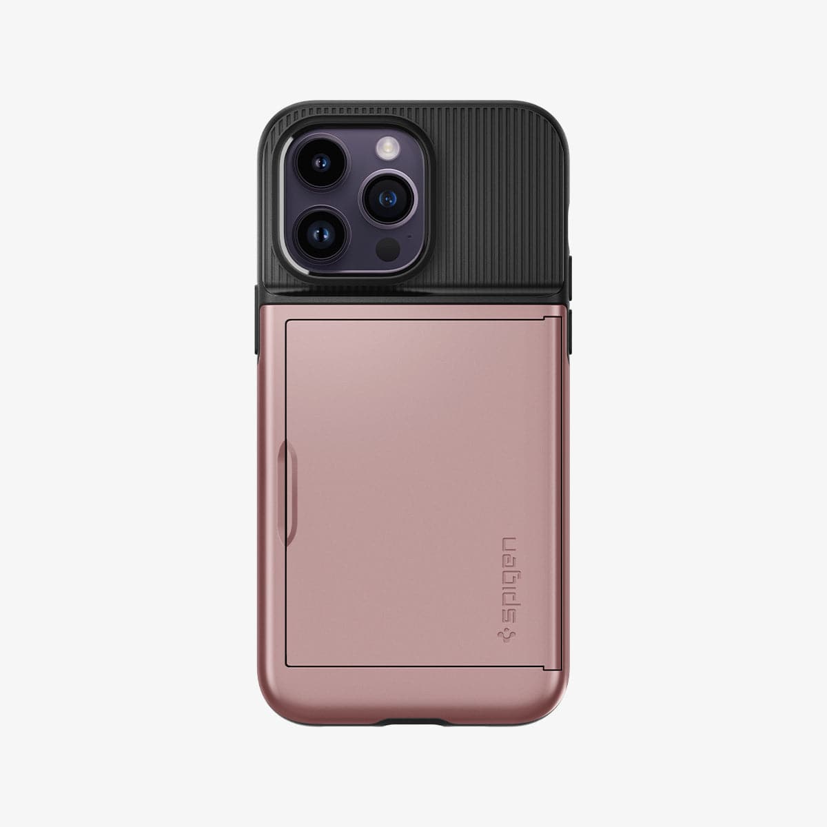 ACS04981 - iPhone 14 Pro Case Slim Armor CS in rose gold showing the back
