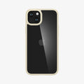 ACS06658 - iPhone 15 Plus Case Ultra Hybrid in mute beige showing the back