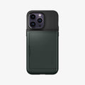 ACS04837 - iPhone 14 Pro Max Case Slim Armor CS in abyss green showing the back