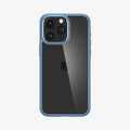 ACS06572 - iPhone 15 Pro Max Case Ultra Hybrid in sierra blue showing the back