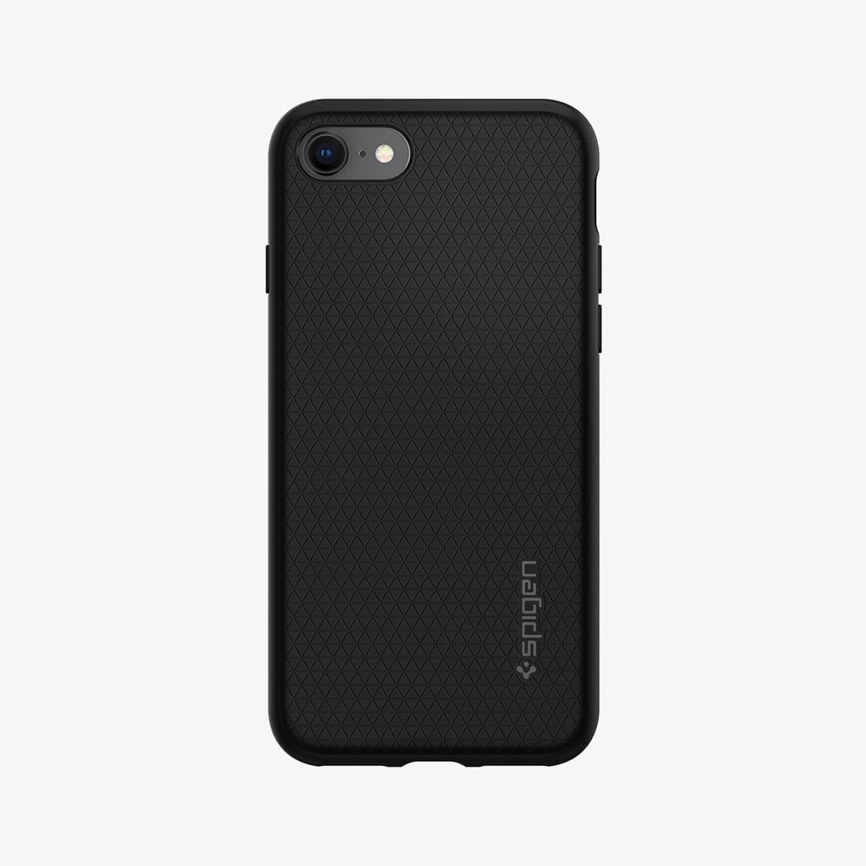 042CS20511 - iPhone 8 Series Liquid Air Case in Black showing the back