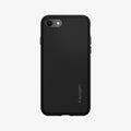 042CS20511 - iPhone 7 Case Liquid Air in black showing the back