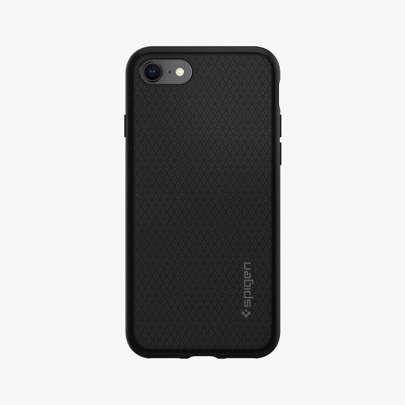 042CS20511 - iPhone 8 Series Liquid Air Case in Black showing the back