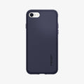 042CS21189 - iPhone 7 Case Liquid Air in midnight blue showing the back