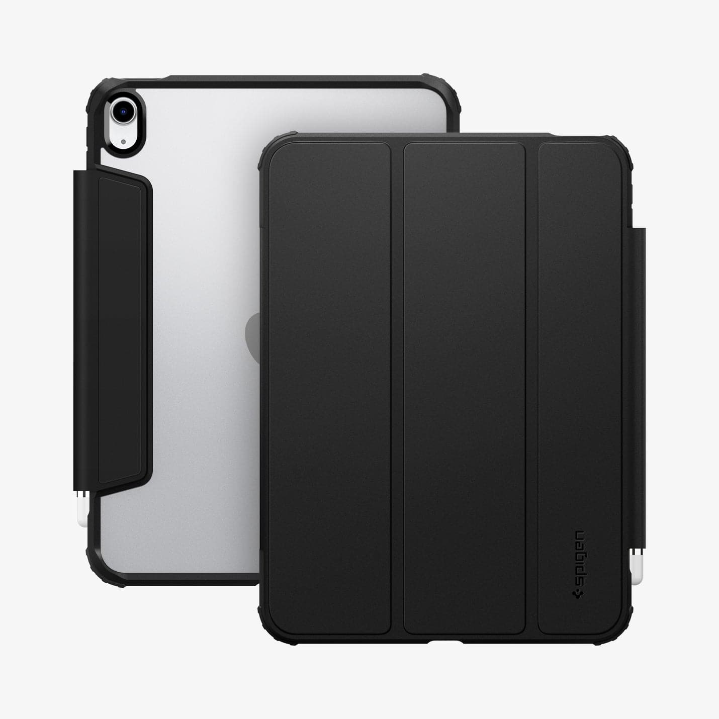 ACS05416 - iPad 10.9" Case Ultra Hybrid Pro in black showing the front and back