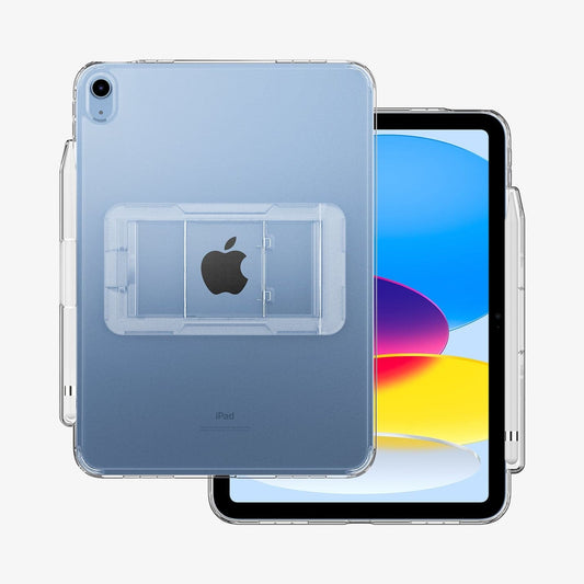 ACS05419 - iPad 10.9" Case Air Skin Hybrid S in crystal clear showing the back and front