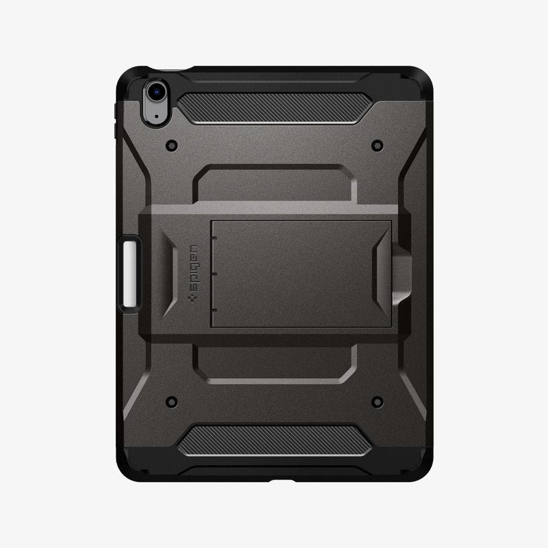 ACS02052 - iPad Air 10.9" (2022 / 2020) Case Tough Armor Pro in gunmetal showing the back
