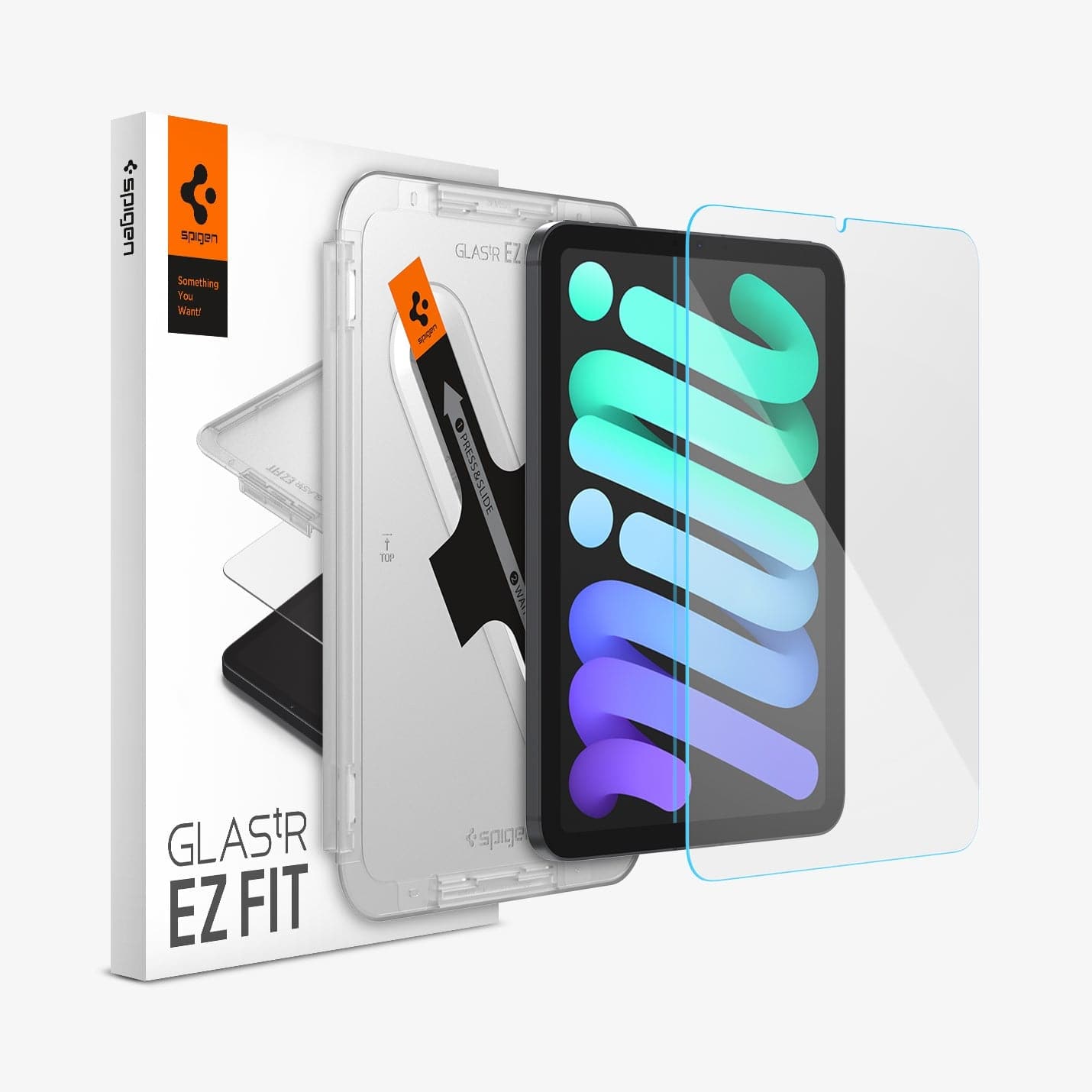 AGL03824 iPad Mini 6 Screen Protector EZ FIT GLAS.tR showing the