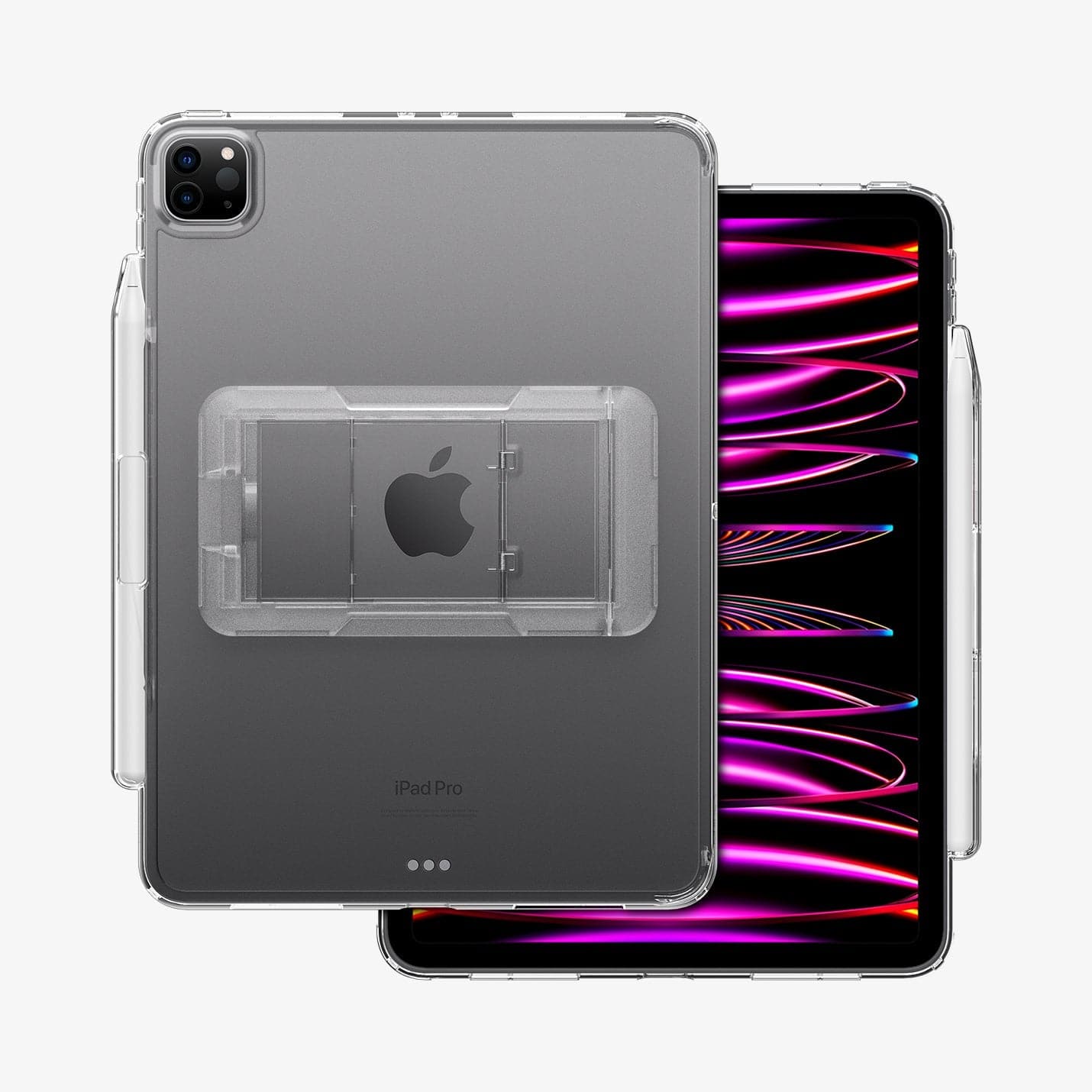 ACS05448 - iPad Pro 11" Case Air Skin Hybrid S in crystal clear showing the back and front