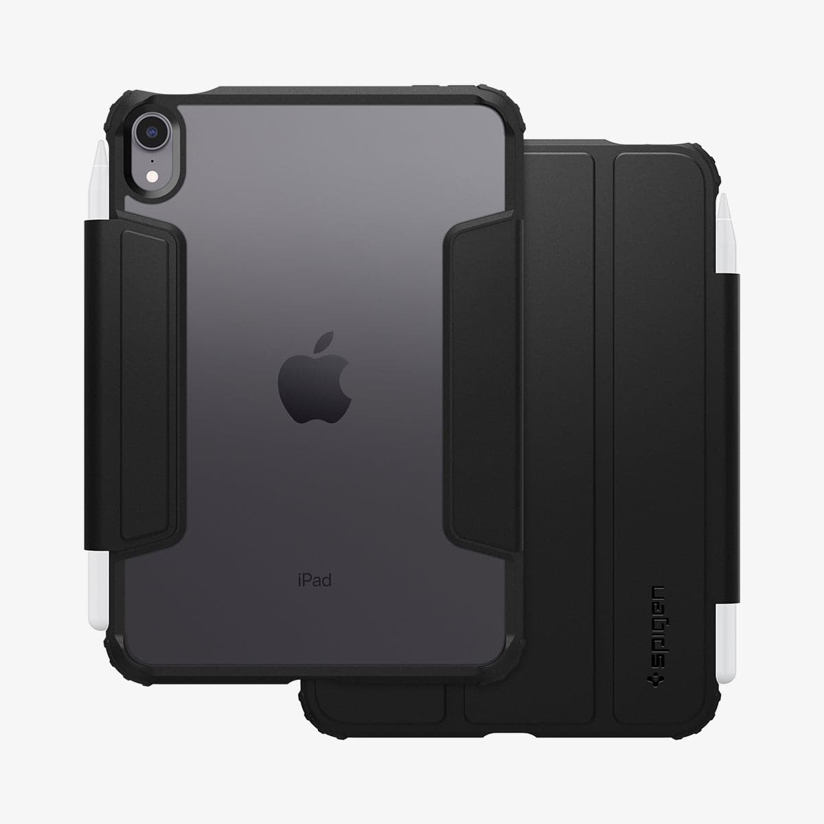 ACS03765 - iPad Mini 6 Case Ultra Hybrid Pro in black showing the front and back
