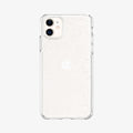 076CS27181 - iPhone 11 Case Liquid Crystal Glitter in crystal quartz showing the back