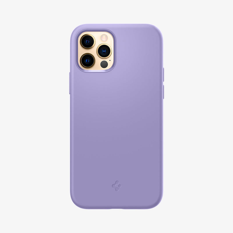 ACS03114 - iPhone 12 / 12 Pro Case Silicone Fit in iris purple showing the back