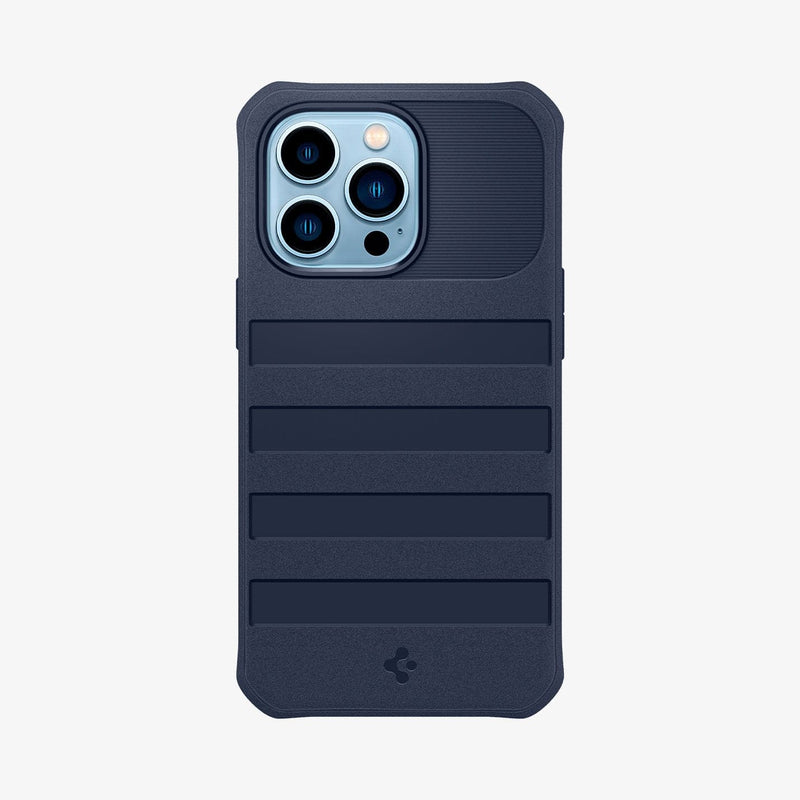 ACS03292 - iPhone 13 Pro Case Geo 360 in navy blue showing the back