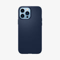 ACS03202 - iPhone 13 Pro Max Case Liquid Air in navy blue showing the back