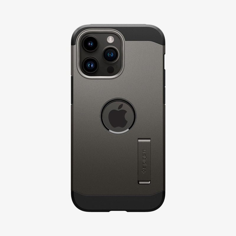 ACS04839 - iPhone 14 Pro Max Case Tough Armor (MagFit) in gunmetal showing the back