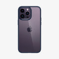 ACS04962 - iPhone 14 Pro Case Ultra Hybrid in navy blue showing the back