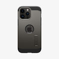 ACS04984 - iPhone 14 Pro Case Tough Armor (MagFit) in gunmetal showing the back