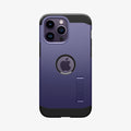 ACS05579 - iPhone 14 Pro Case Tough Armor (MagFit) in deep purple showing the back