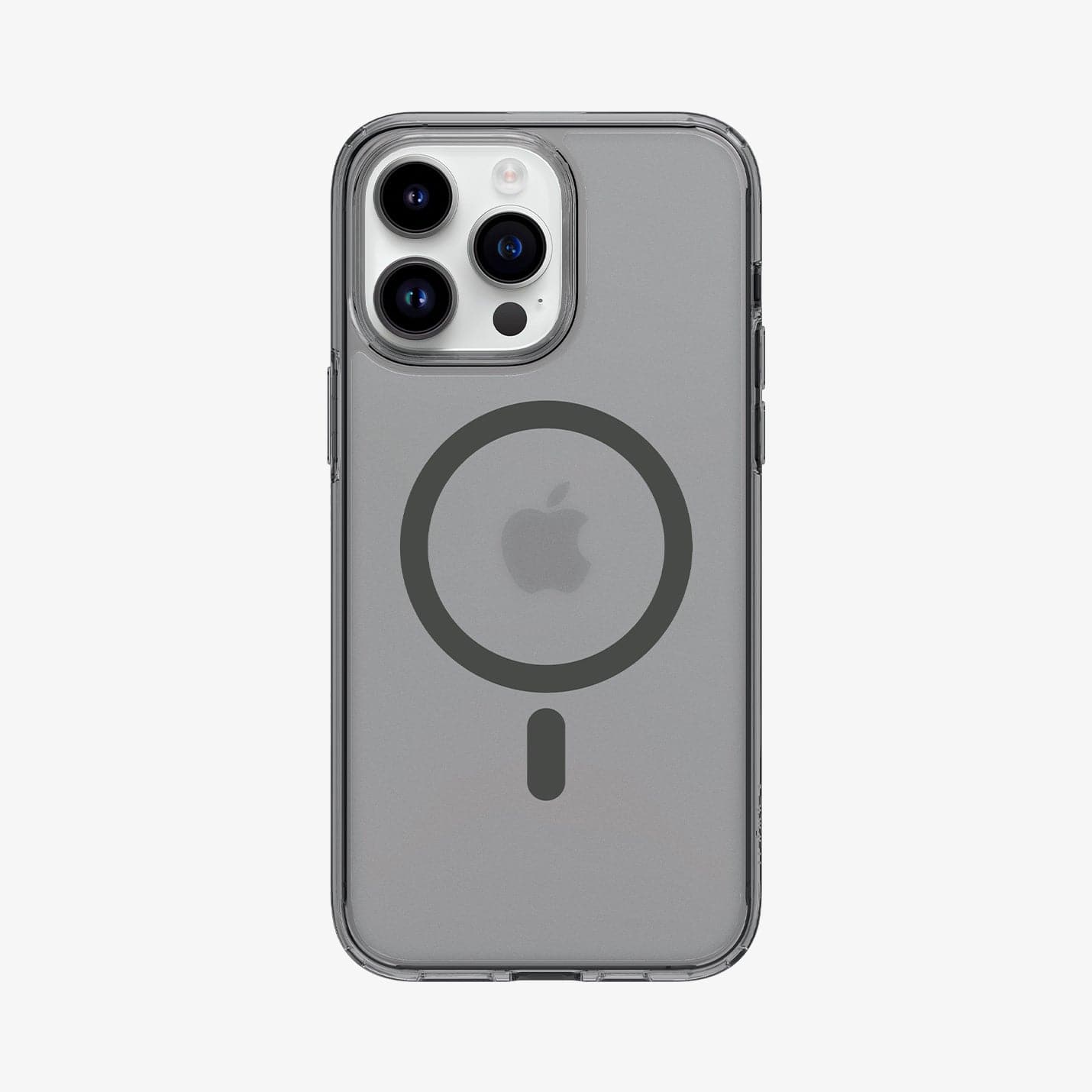 ACS05586 - iPhone 14 Pro Case Ultra Hybrid (MagFit) in frost black showing the back