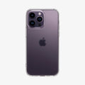 ACS04967 - iPhone 14 Pro Case Ultra Hybrid in frost clear showing the back